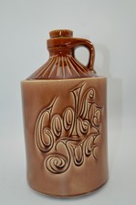 Vintage McCoy Brown "Cookie Jug" Jar Moonshine Jug 11" Cookie Jar