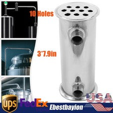 3" Tri Clamp Dephlegmator Condenser for Moonshine Reflux Still Column w 1/2" npt