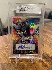 2022 Leaf Exotic Prismatic Parrot Mike Singletary Auto #1/1 🔥 Pre-prod Proof