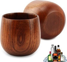 Charred Wooden Whiskey Glasses, Old Fashioned Bourbon Whiskey Glasses, -Bourb...