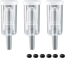 3-Piece Airlock Fermentation Beer Wine Brewing Air Locks 3Pack with Silicone