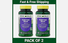 Spring Valley Valerian Root Capsules, 500 mg, 100 Count, pack of 2