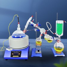 5L Lab Short Path Distillation Kit Cold Trap Essential Oil Extractor Apparatus