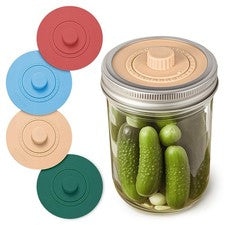 Airlock Fermentation Lids for Wide Mouth Mason Jars Pickle Pipes Ferm