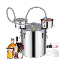 CAMMOO 3 Pots 13.2Gal/50L Moonshine Still Kit Complete with Thumper and Conde...