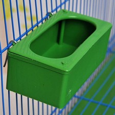 Bird Cage Food & Water Dish Set — Ceramic Bowls for Parrots