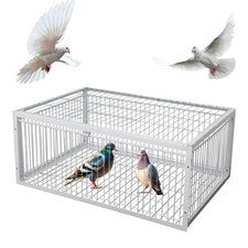 Pigeon Trap Cage with Escape-Proof Design Chicken Trap Bird Cage with Way Ent...