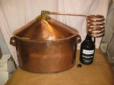 RARE Antique 12-13 Gallon OVAL Copper Moonshine Still +COIL-MAN CAVE MUST LQQK!!