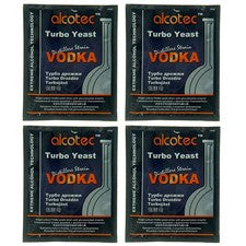 Alcotec Distiller’s Yeast Vodka with Glucoamylase Enzyme (Pack of 4)