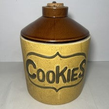 Vintage Moonshine Whiskey Jug Cookie Jar Ceramic Crock Japan w/ Cork Lid