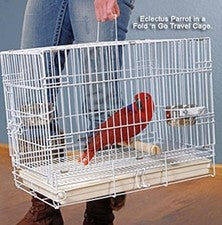 Durable Easy Portable Metal Travel or Veterinary Collapsable Parrot Bird Carr...
