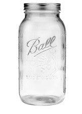 1/2 Gallon Mason Jar 64 Oz Ball Half gal Wide Mouth Canning or Moonshine Thumper
