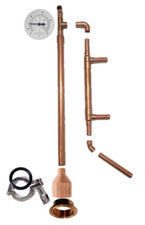 Copper Pipe Moonshine MiniReflux Still Distilling DIY Beer Keg Kit  2" Tri Clamp