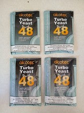 Lot 4 Packs Alcotec Turbo Yeast Pure 48 Alcohol Fermenting Yeast 135g  Moonshine