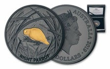 NIGHT PARROT 2019 AUSTRALIA 1OZ SILVER PROOF FAUNA SERIES COIN LIMITED EDITION