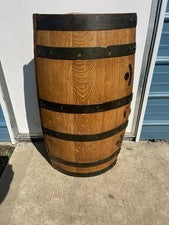 Vintage Jack Daniels Whiskey Oak Barrel Quarter Used Charred Inside
