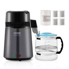 Water Distiller, 4L 1.05 Gallon Pure Water Purifier Filter For Home Countertop,