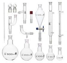 Distillation Kit - 19/22 Tapered Joints - 15 Pieces - Case Included - Eisco labs