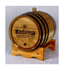 Engraved Authentic White American Oak Aging Barrels (5 Liter) - New Wood Agin...