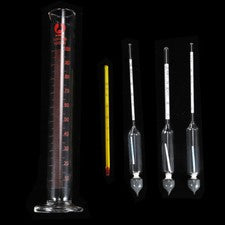 Alcohol Hydrometer Proof & Tralle Meter Distilling Tester Spirit Scale 0-100%