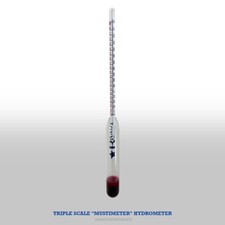 Homebrew Triple Scale Hydrometer Mustimeter